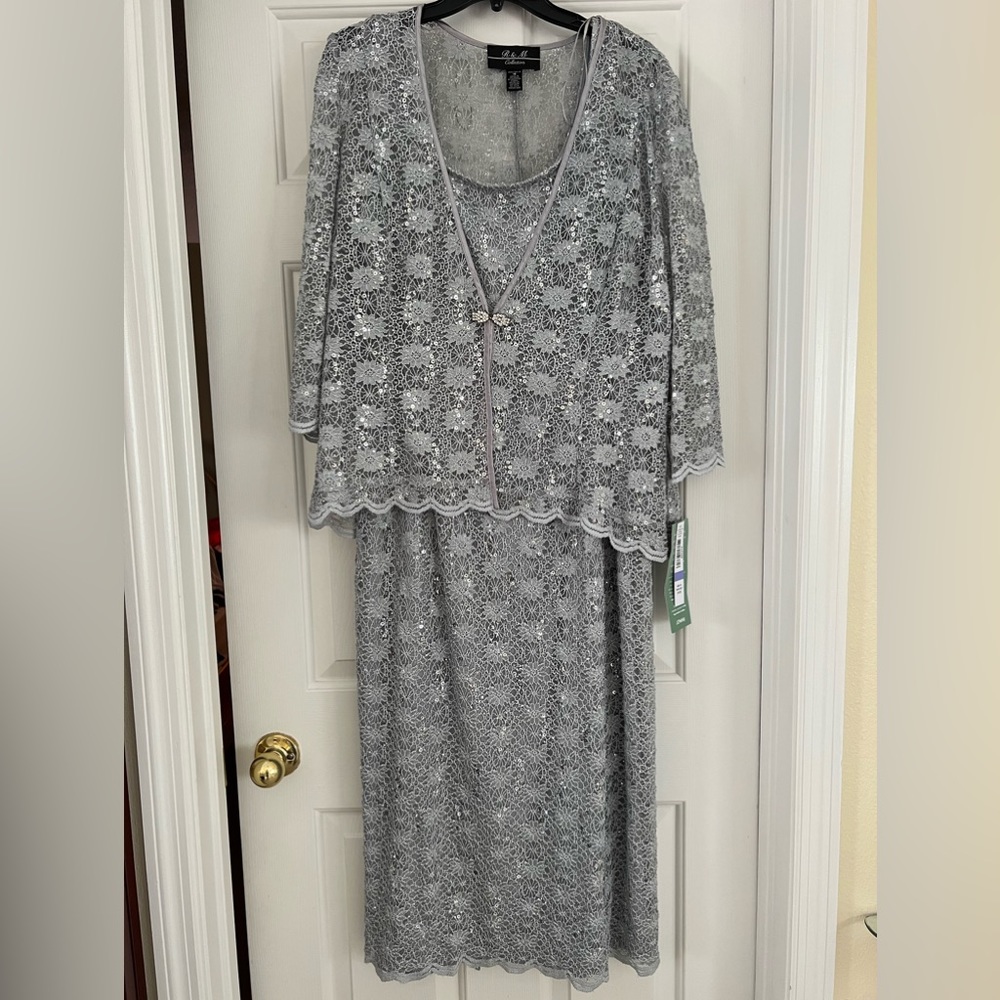 Brand new silver gown